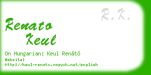 renato keul business card