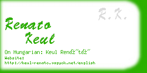 renato keul business card